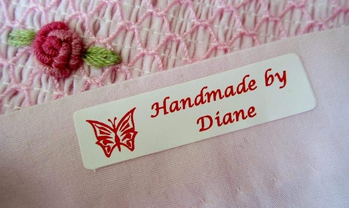 Iron On Clothing Labels (Qty 50) - Personalized with a Name and/or Number - Color, Font and Icon Choices - Laundry Safe - Comfortable - Guaranteed!