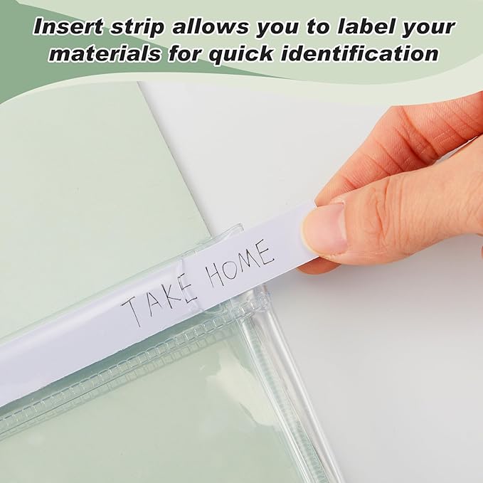 Fuutreo 6 Pcs Magnetic File Holder Colorful Magnetic Pocket Storage Pouch Paper Holder 12 x 9.5 Inch Magnet Pen Dry Erase Marker Organizer for Whiteboard Refrigerator Locker(Sage Green,Horizontal)
