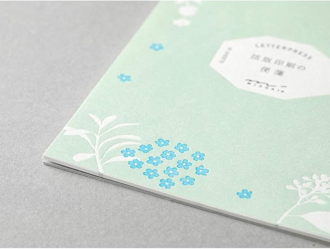Midori Stationery Typography Scattered Floral Pattern 20559006
