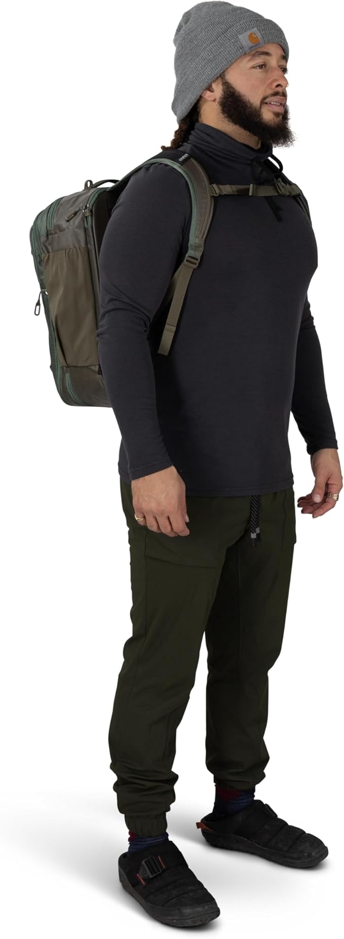 Osprey Transporter 26+6 Travel Pack - Expandable Personal Item Backpack with Laptop Sleeve - Lightweight Daypack, Blue Flame