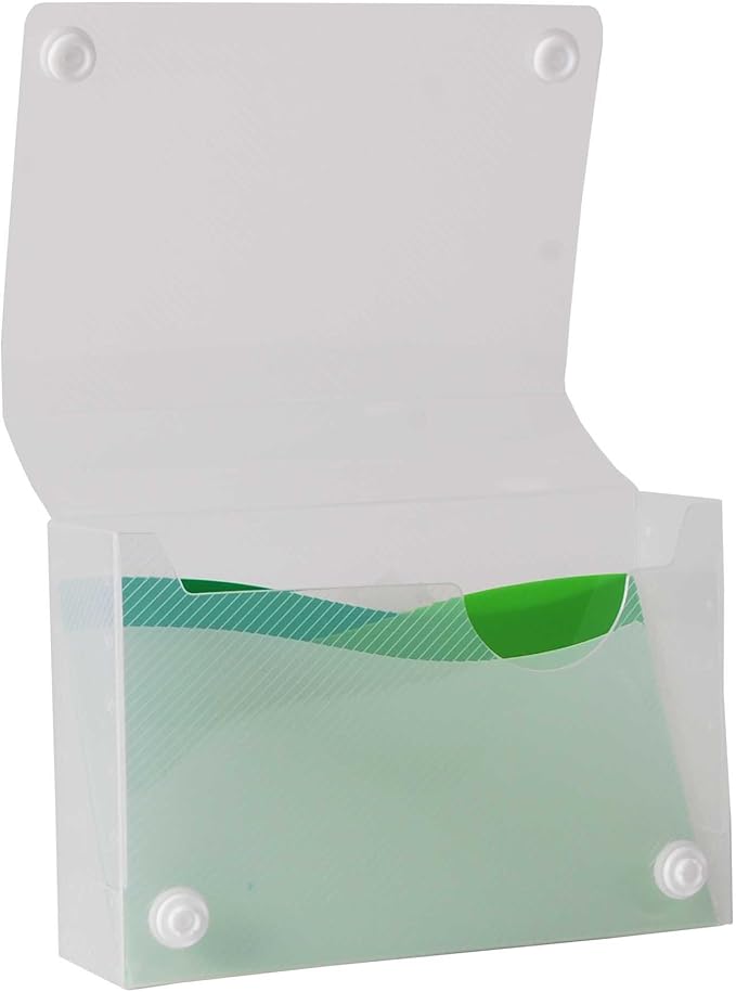 Filexec Products Wave, 3" x 5" Index Card Case, Assorted, Pack of 4 (50484-2028)
