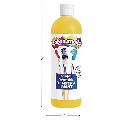 Colorations WSTGR Washable Tempera Paint, 16 fl oz, Green, Non Toxic, Vibrant, Bold, Kids Paint, Craft, Hobby, Fun, Art Supplies