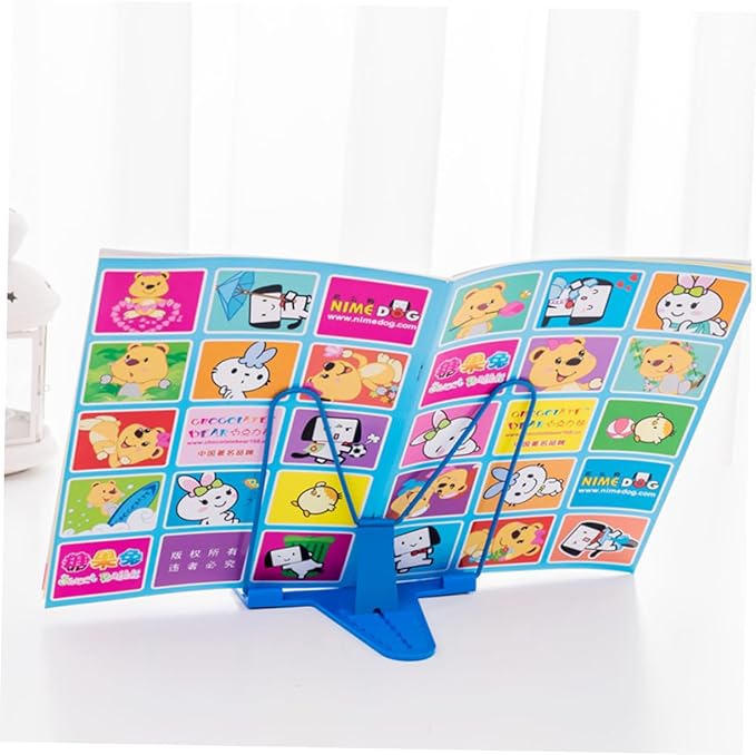 Holibanna 2pcs Adjustable Book Holder Stand Book Reading Bracket Multi-Purpose Reading Shelf for Home Office Dorm