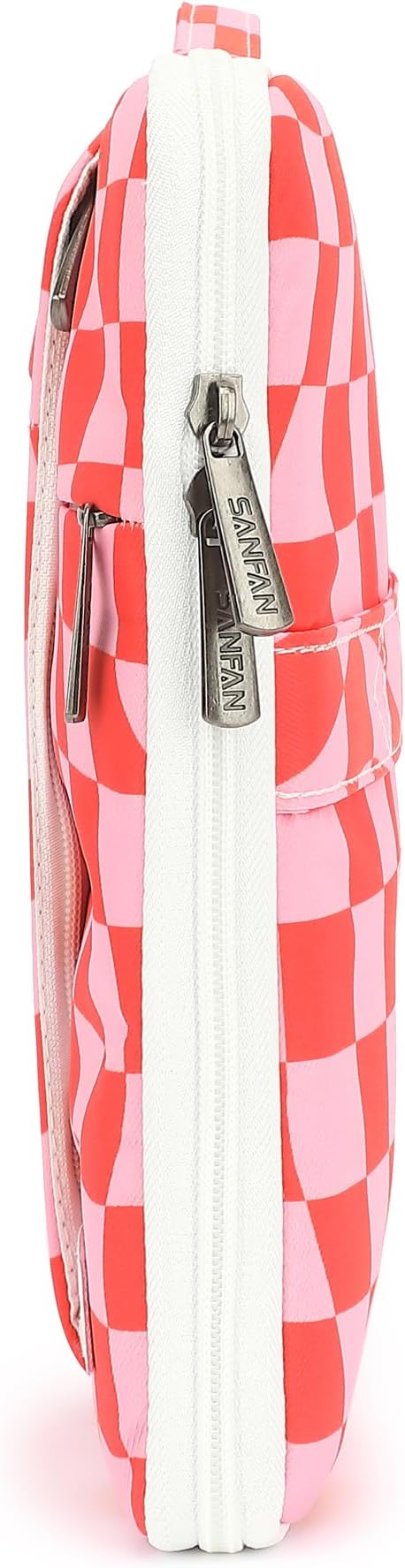 360° Protective Laptop Sleeve Case Bag with 3 Pockets,Handle,Luggage Strap for MacBook Pro 14 inch and 14 inch-14.4 inch Screen Laptop(Grid)