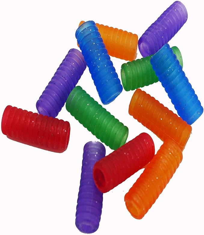 Assorted Colors Rubber Pencil Grips - Grippies for Pencils/Pens in Regular Size (12 Pcs)