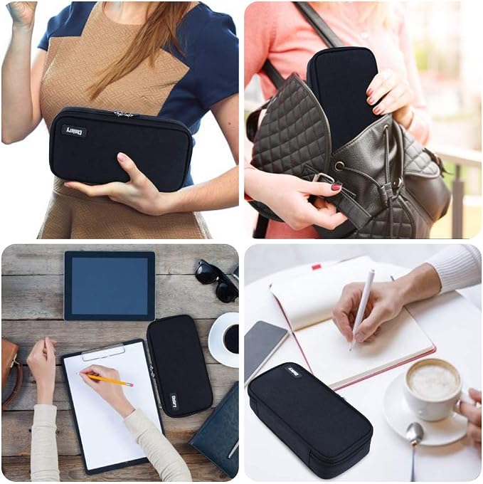 Chelory Big Capacity Pencil Case Large Pencil Bag Pouch Pen Case Pencil Marker Holder Stationery Storage Makeup Bag for Office Supplies Adults