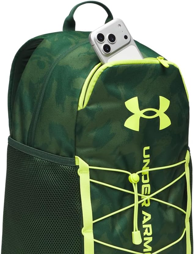 Under Armour Unisex Hustle Sport 6.0 Backpack, (301) Forest Green/Forest Green/Green Citrine, One Size Fits Most