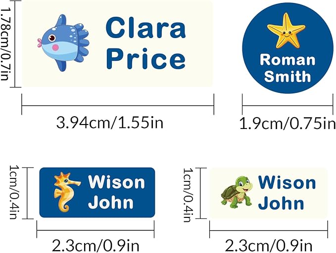 304 Personalized Daycare Labels with Name,Custom Waterproof Name Stickers,No Iron Sticker for Clothing Tags,Water Bottles,School Supplies,Personalized Name Stickers Labels for Clothes,Lunch Box