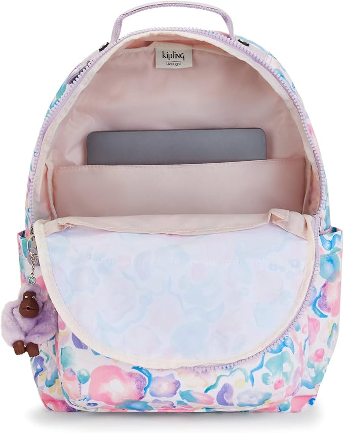 Kipling Women's Seoul 15" Laptop Backpack, Durable, Roomy with Padded Shoulder Straps, Built-In Protective Sleeve