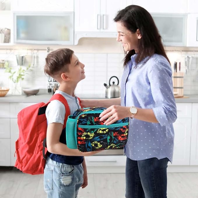 RHCPFOVR Kids Lunch Bag - Insulated Lunch Box for Boys Girls,Washable Lunch Bag and Reusable Toddler Leak-proof Lunchbox for School and Daycare