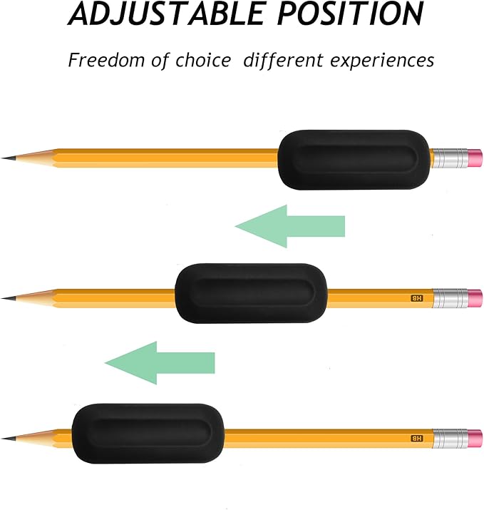 2 PCS Weighted Pencil Grips, 1oz Handwriting Aid for Children Elderly & Special Needs Assists with Penmanship Issues Due to Autism, Tremors, Grip Strength or Fine Motor Skill Disability