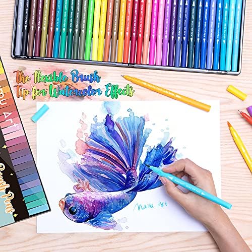 35 Dual Markers Pen for Adult Coloring Book, Coloring Brush Art Marker, Fine Tip Colored Pens for Bullet Journaling Drawing Planner (Pack of 3)