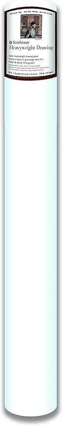 Strathmore (401-36 400 Series Drawing Roll, 100 lb. Medium Surface, 36" x10 Yards