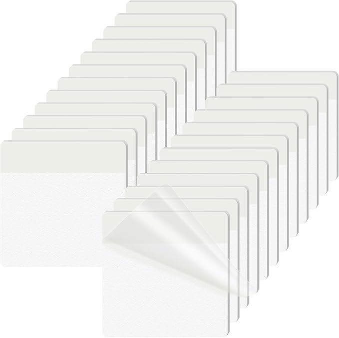 KICNIC Transparent Sticky Notes, 720 Pcs 3x3 Inch, Self-Adhesive Waterproof, See-Through Translucent Sticky Notes for Books, Bible, Page Markers, School Office College Supplies (Clear White)
