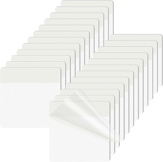 KICNIC Transparent Sticky Notes, 720 Pcs 3x3 Inch, Self-Adhesive Waterproof, See-Through Translucent Sticky Notes for Books, Bible, Page Markers, School Office College Supplies (Clear White)