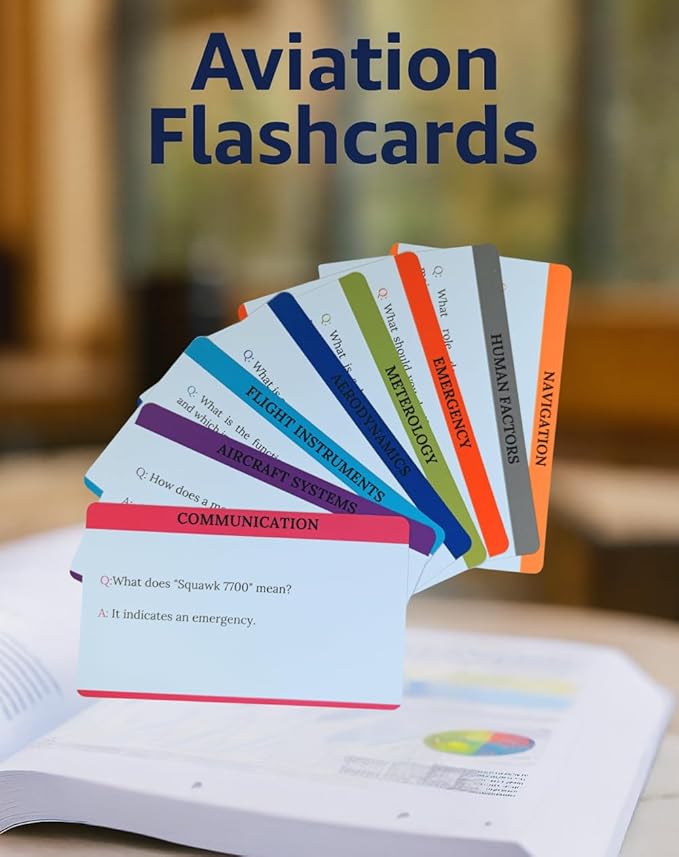 Private Pilot Flash Cards – 265 Aviation Knowledge Boosting Student Pilot Study Guide to Assist with FAA PPL Test Prep. Essential for Checkride, Written and Oral Exams