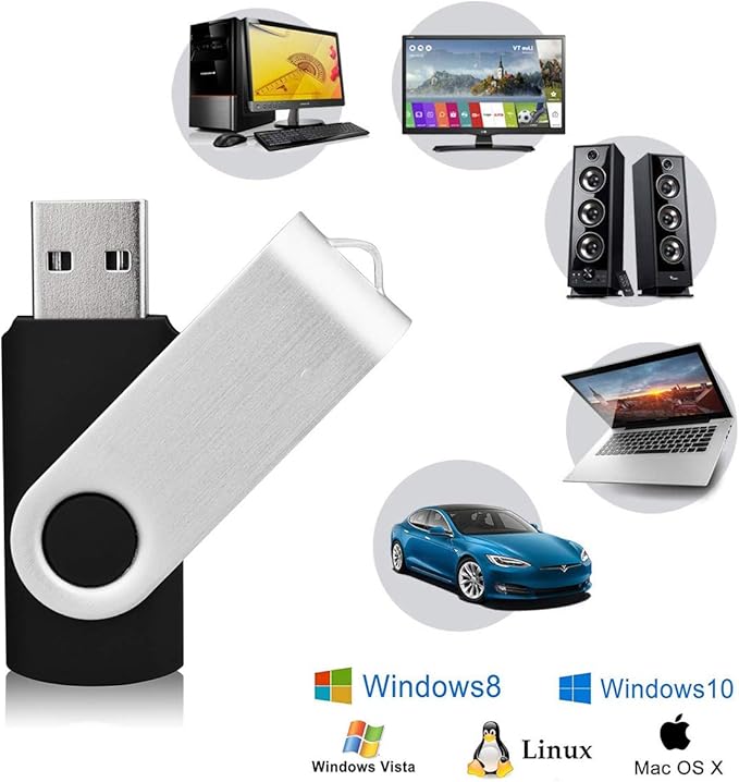 USB 3.0 Flash Drive, KEXIN 16 GB Flash Drive 3.0 16GB Thumb Drive Bulk Jump Drive Memory Stick Zip Drive, Black 10 Pack