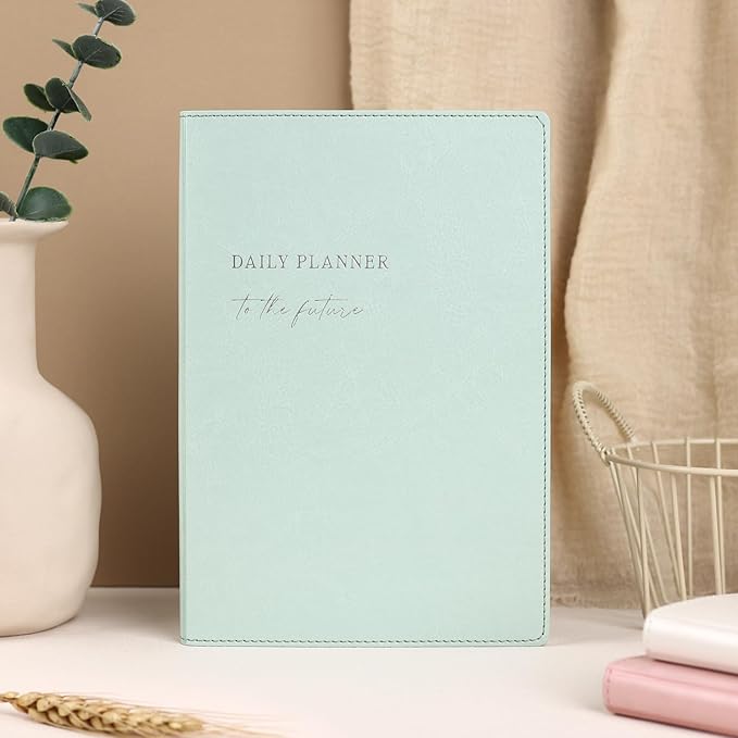 2026 Daily Planner - Undated Monthly & Daily Planner for 180 days Planning Your Success - Hourly Schedule, To Do List, and Notes for Productivity - Aesthetic, Academic, Stylish School or Office Supplies (Pale Green)