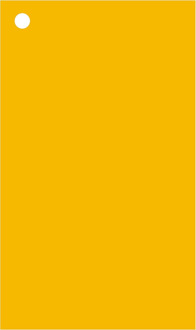Colonial Cards: 150 Color Cardstock 3" x 5" Index Cards, Unruled with Corner 1-Hole Punched and 4 Binder Rings, Gold