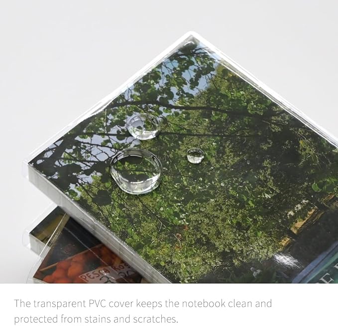 Monolike Capture The Life PVC Handy Notebook, Park - Exposed Binding, PVC cover, Academic, Journal, Diary, 160pages