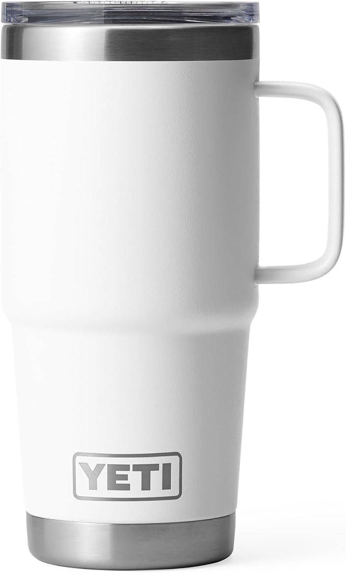 YETI Rambler 20 oz Travel Mug, Stainless Steel, Vacuum Insulated with Stronghold Lid