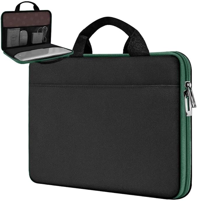 Hseok Laptop Sleeve 13-14 Inch Case Briefcase Compatible with MacBook Neo Pro 14 M5/M4/M3/M2/M1, All Models 13.3 Mac Air/Pro, XPS 13 14, Most Popular 13"-14" Notebooks,BK01GR01