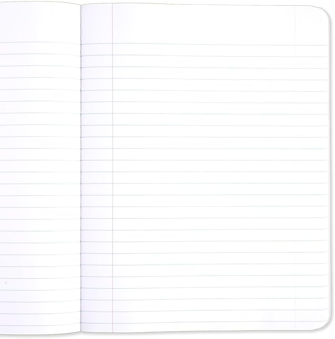 Mead Composition Notebook, Comp Book, Wide Ruled Paper, 100 Sheets, 9-3/4" x 7-1/2", Fashion, Square Deal, Assorted Colors, Color Selected May Vary, 1 Count (09918)