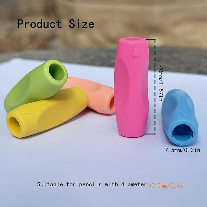 Pencil Grips for Kids Handwriting,Silicone Children Pencil Holding Practictise Device for Correcting Pen Holder Postures Correction Tools (5Pcs)