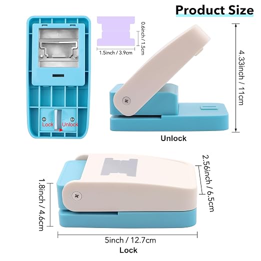 Tab Punch DIY Index Tabs Puncher Tag Punch Loose Leaf Separator Label Punch Craft Paper Punch for Scrapbooking, Journaling Tabs, Bible Tabs, Book Tabs, Notebooks, Planner Inserts, and More Projects