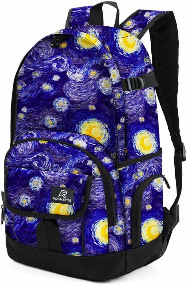 rickyh style School Backpack Travel Bag for Men & Women Lightweight College