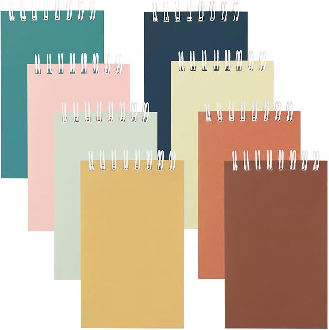 24 Pack Mini Notebooks for Kids Small Spiral Journal Notepads Party Favor