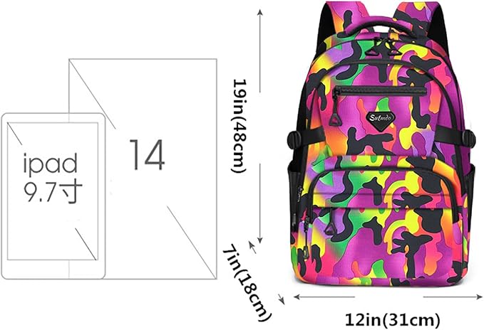 Casual Lightweight Backpacks for Boys & Girls, School Bookbags, 15 "Laptop Backpack, Travel Bag (212-mczi)