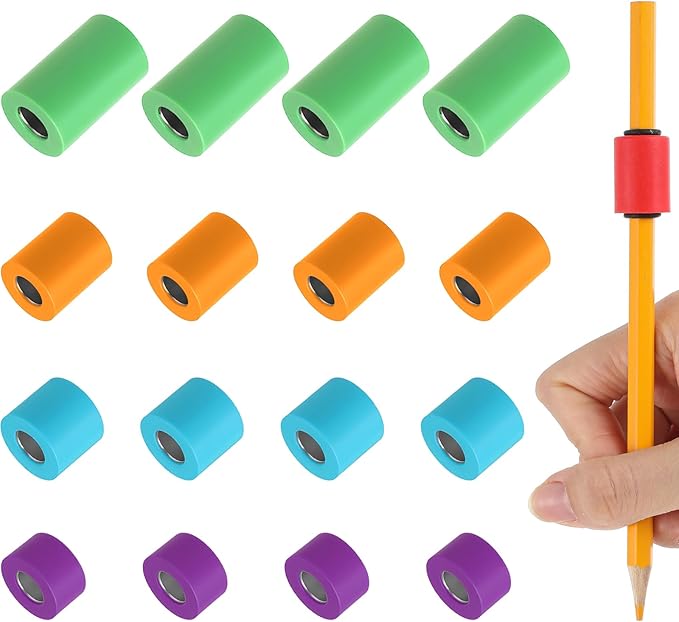 20 Pcs Pencil Weights Handwriting Aid 0.7/0.5/0.35/0.2 oz Adjustable Weights for Kid, or Special Need Improve Penmanship for Autism, Quivers, or Fine Motor Skill Disability(Soothing Tones)