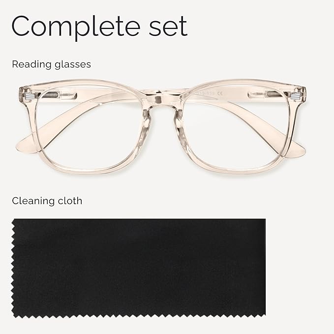 CCVOO Reading Glasses for Women/Men, Eyeglasses, Blue Light Readers for Women/Men, Computer Eye Glasses, Cheaters