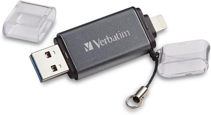 Verbatim 16GB Store ‘n’ Go Dual USB 3.0 Flash Drive for Apple Lightning Devices - Graphite (49304)