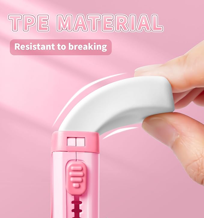 Pack Rubber Erasers Sliding Retractable Eraser, Large White Erasers for School Office Art Drawing Pencil Eraser for Kids