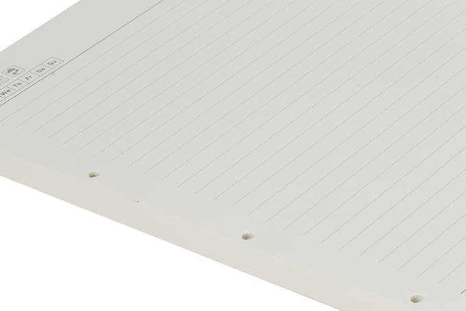 A4 Refill Paper 4 Hole Punched Filler Paper Refills for A4 Loose Leaf Notebook Travel Journal Personal Diary Planner Binder, 80 Sheet/160 Page, Lined Paper