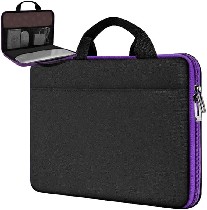 Hseok Laptop Sleeve 13-14 Inch Case Briefcase Compatible with MacBook Neo Pro 14 M5/M4/M3/M2/M1, All Models 13.3 Mac Air/Pro, XPS 13 14, Most Popular 13"-14" Notebooks,BK01PU01