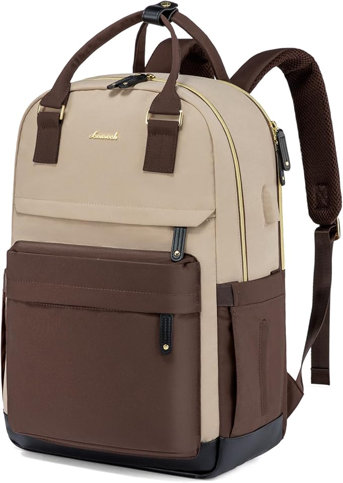 LOVEVOOK Travel Laptop Backpack Women, 17.3 Inch Anti-theft Laptop Bag with USB Port, Fashion Waterproof Computer Backpacks Teacher Nurse Backpack Purse for College Work
