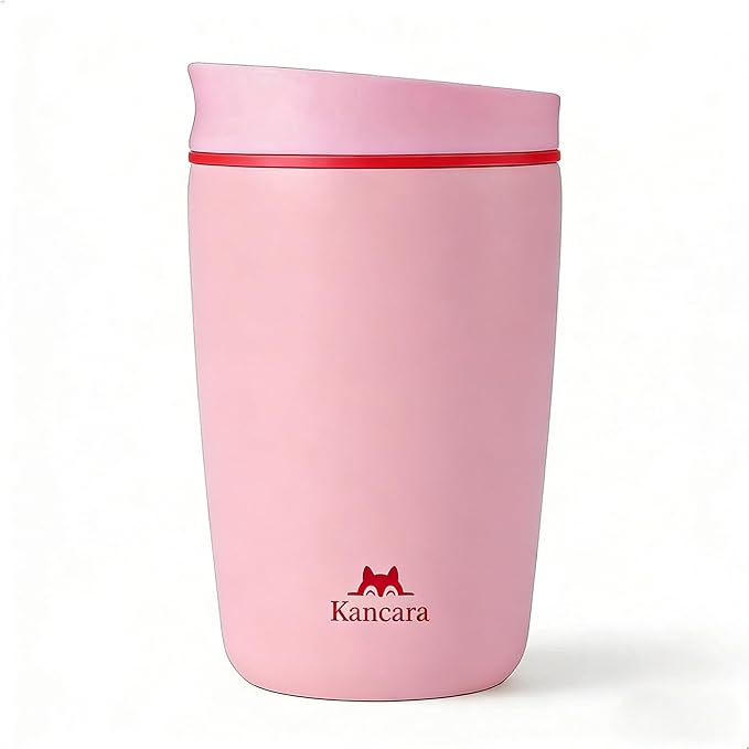 12 oz coffee tumbler Insulated coffee mug with lid Slider Insulated Stainless Steel Coffee Tumbler, Travel Mug for Hot and Iced Beverages insulated travel coffee mug (pink)