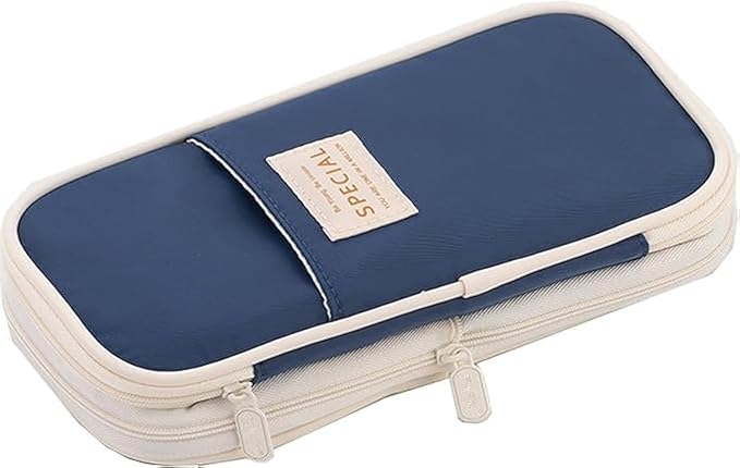 Arnuixty Large Storage Pencil Case Pen Bag with Zipper Big Capacity Pouch Organizer for Office Travel Holder Box