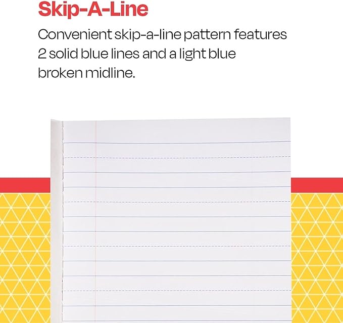 School Smart - 85298 Skip-A-Line Composition Book - Grade 1 - 9 3/4 x 7 3/4 - Green - 50 Sheets - 100 Pages