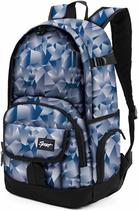 rickyh style School Backpack Travel Bag for Men & Women Lightweight College Back Pack with Laptop Compartmen