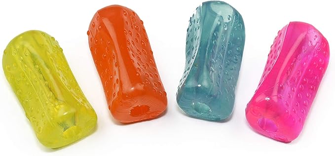 The Pencil Grip Ergonomic Textured Grips for Stylus Pens, Pack of 4 Bumpy Stylus Grips in Neon Colors (Stylus Pen not Included) (TPG-12004)