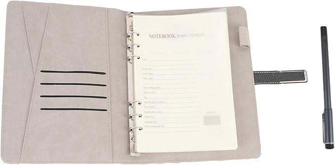 Qinlorgo Smart Digital Pen Notebook Set, Bluetooth 5.0 Reusable Notebook, Smart Pen Set with Real Time Sync Note Taking & Convert to Text, Compatible with Android Phones Tablets (Black)