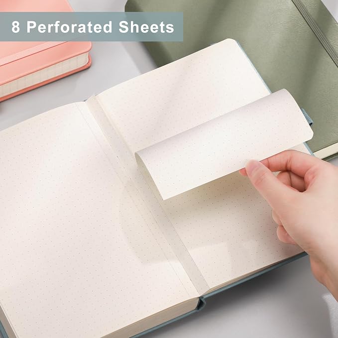 EMSHOI Dotted Journal Notebook, 256 Pages, A5 Size (5.7'' x 8.3'')