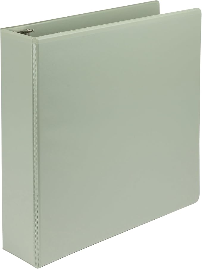 Samsill Plant-Based 2 Inch Durable D-Ring, View Binder, Eco-Friendly, USDA Certified Biobased, Single, Sage Green