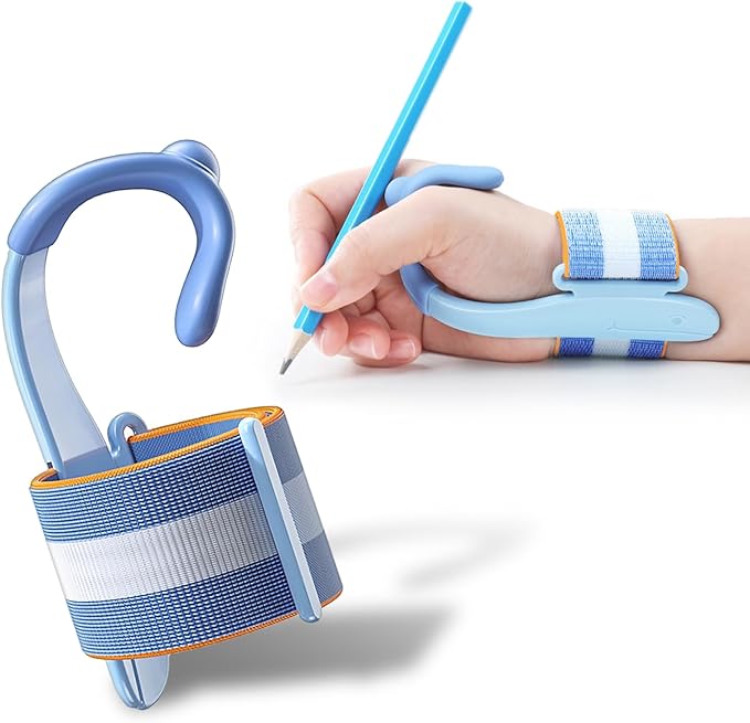 Pencil Grip for Kids Handwriting - Adjustable Anti-Hook Wrist Correctors for Children Students Pen Holding Trainer Toddler Finger Grips for Pencils Writing Posture Training Gripper Aid Tool