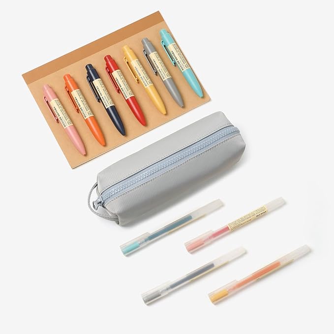 Pencil Case Soft School Pencil Pouch Bag for Easy Carry Stylish and Durable (Light Gray)