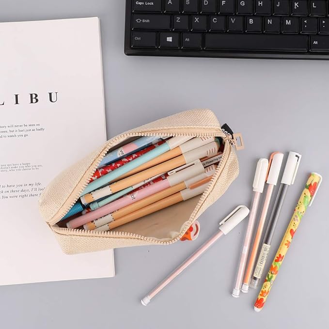 iSuperb Small Pencil Case Pencil Pouch Cute Pen Holder Aesthetic Pen Bag Organizer for Kids Girls Boys Student School Supplies Coin Pouch Cosmetic Bag